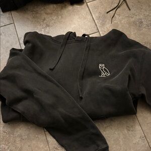 OVO Black Hoodie with White Logo